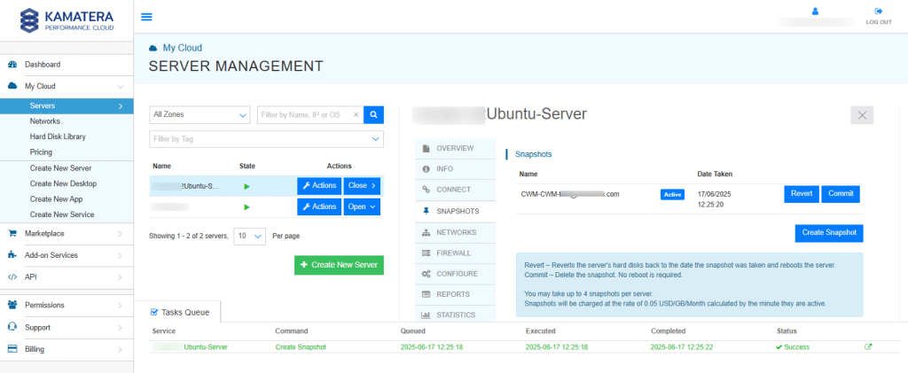 How do I back up my server and restore from a backup