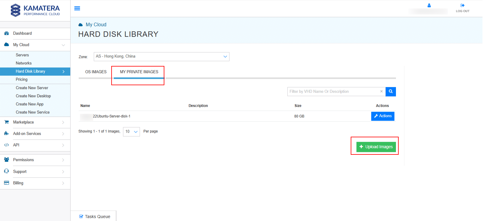 How to Upload Custom Images on Kamatera