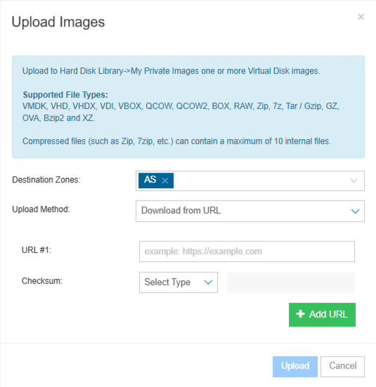 How to Upload Custom Images on Kamatera