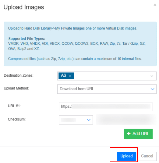 How to Upload Custom Images on Kamatera