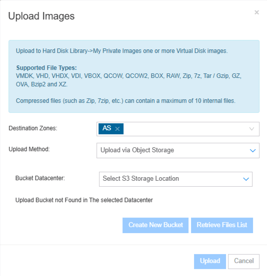 How to Upload Custom Images on Kamatera