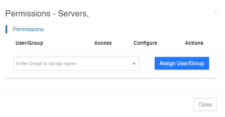 Assign Permissions to Servers