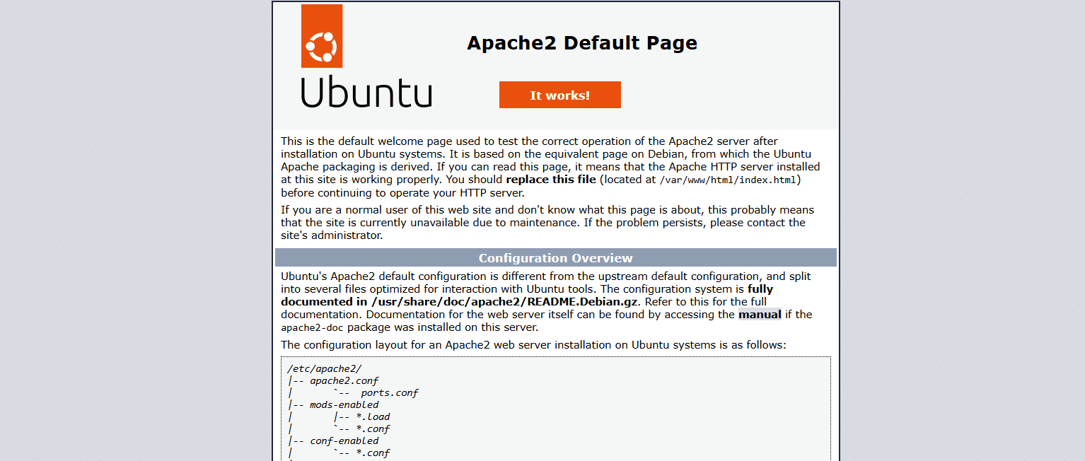 Ubuntu Apache 2 Default Page 