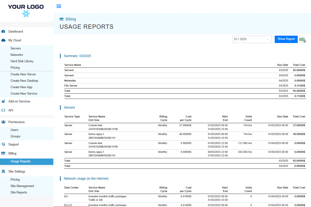How to View Usage Reports