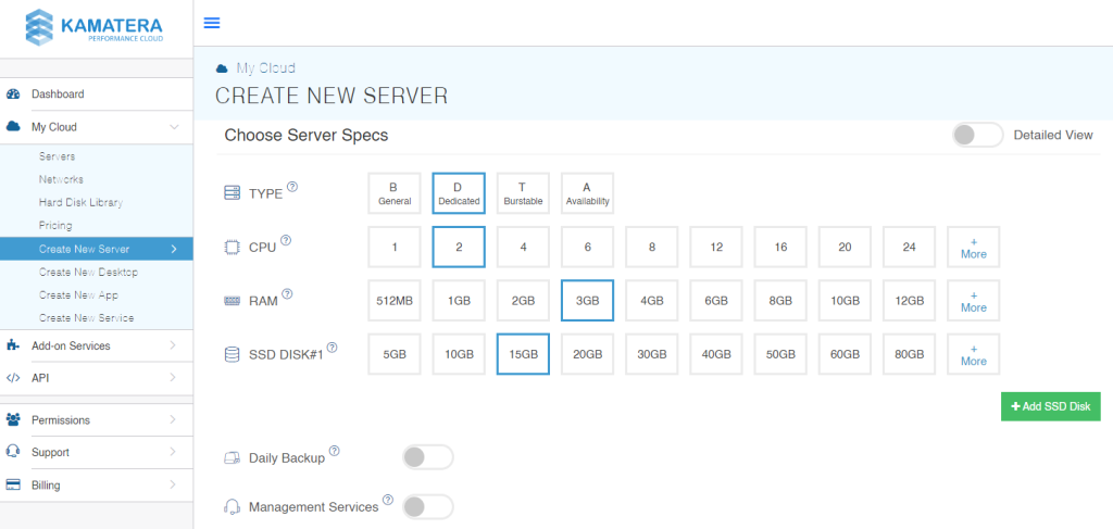 Create a New Server