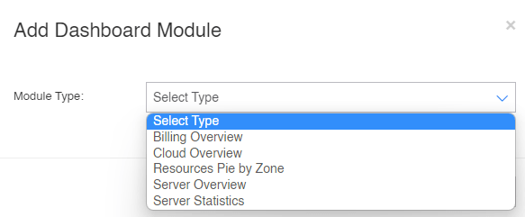 Create Module in Dashboard