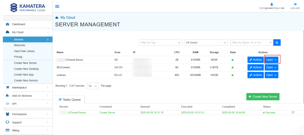 Server management