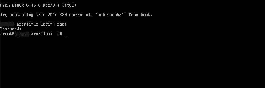 How to install Arch Linux on a Kamatera server