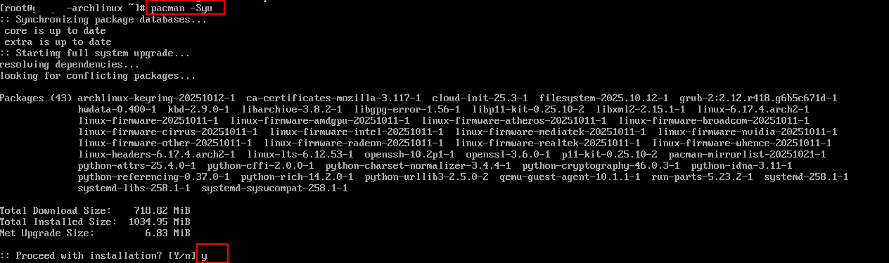 How to install Arch Linux on a Kamatera server