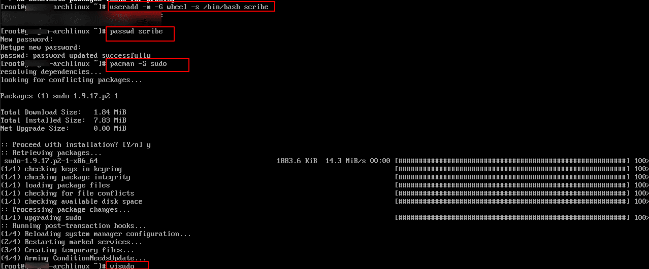 How to install Arch Linux on a Kamatera server