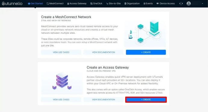 Creation of mesh connect network