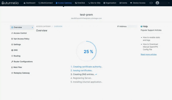 Network creation