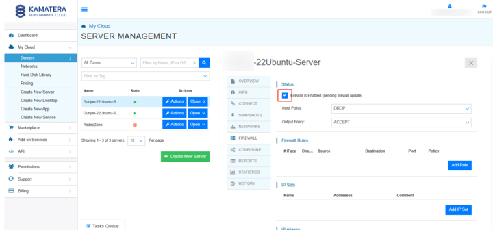 How to create a firewall