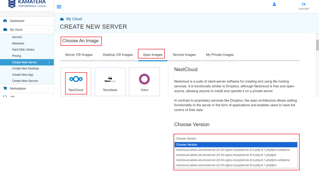 How to Deploy NextCloud on Kamatera