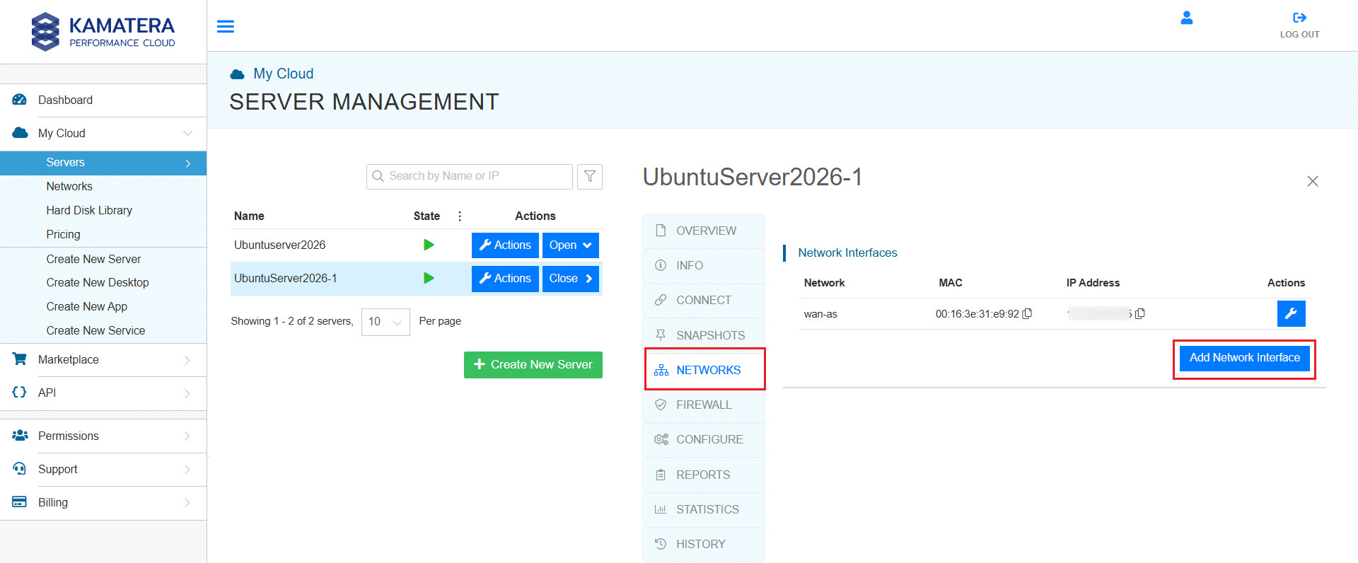 How to Create and Manage Private Networks on Kamatera