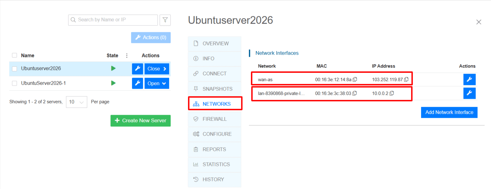 How to Create and Manage Private Networks on Kamatera